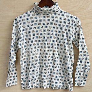 Vintage St. John’s Bay Petite Turtleneck Winter Pattern Cottagecore Petite S